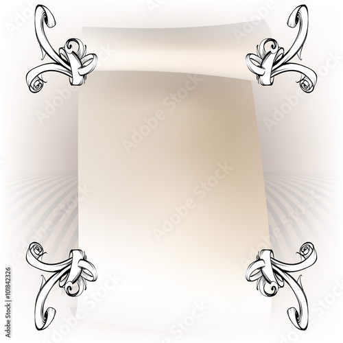 decorative elements in vintage style for decoration layout, fram