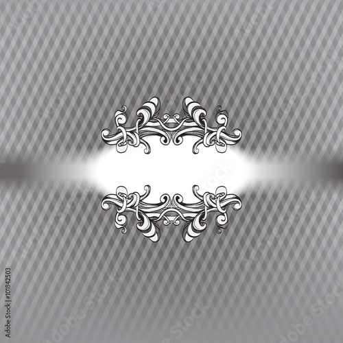 decorative elements in vintage style for decoration layout, fram