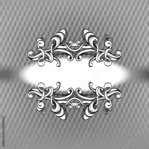 decorative elements in vintage style for decoration layout, fram