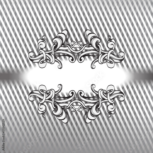 decorative elements in vintage style for decoration layout, fram