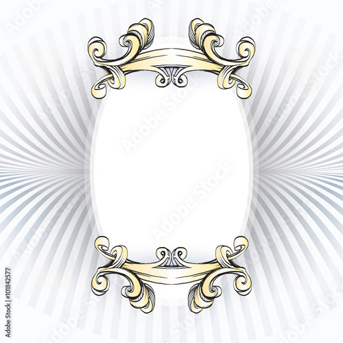 decorative elements in vintage style for decoration layout, fram