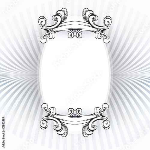 decorative elements in vintage style for decoration layout, fram