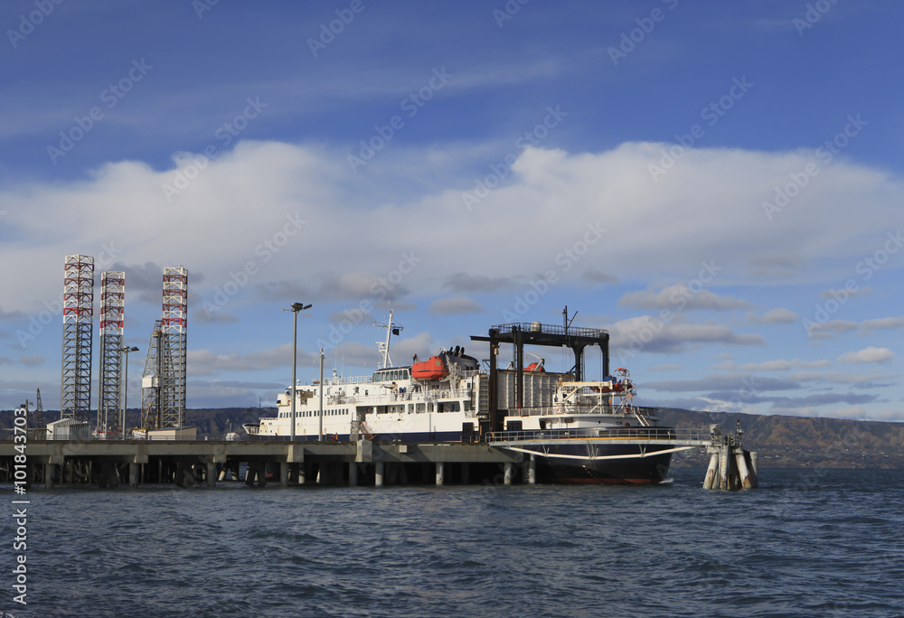 Alaskan Ferry at Dock