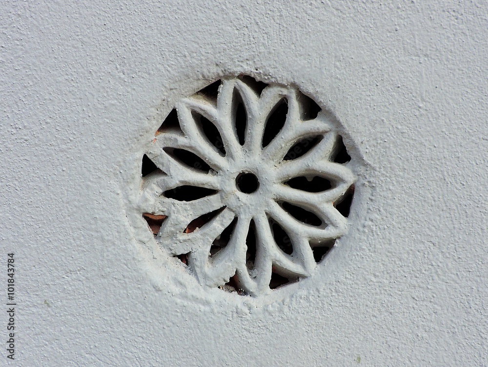 Fototapeta vent, flower shape on the wall, Spain