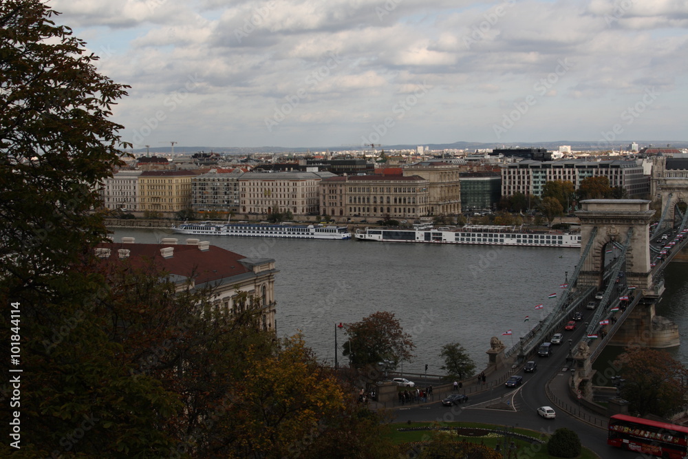 Fototapeta premium The view of Budapest, year 2008