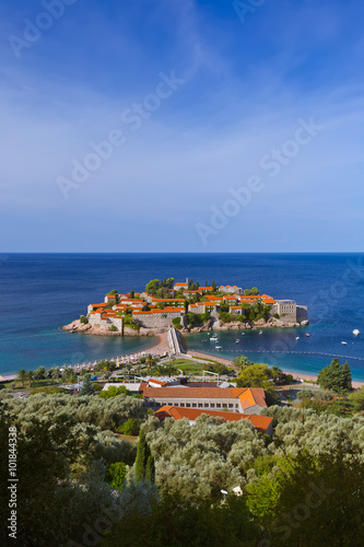Fototapeta Naklejka Na Ścianę i Meble -  Island Sveti Stefan - Montenegro