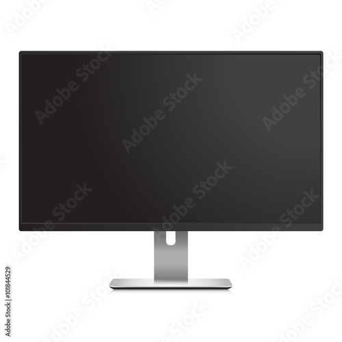 Mockup of Computer display monitor isolated on white