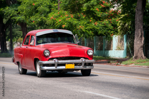 old Cuban car in driveway © Massimiliano Marino