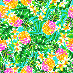 cute pineapples ~ seamless fashion print