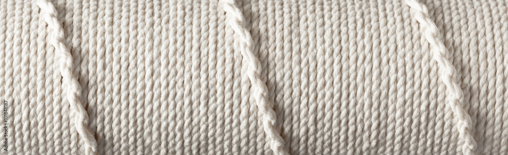 Nautical background of twisted white rope or string Nautical background of twisted white rope or string