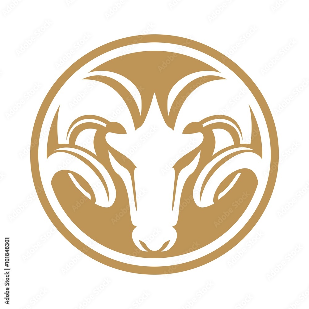 Fotografie rams circle emblem