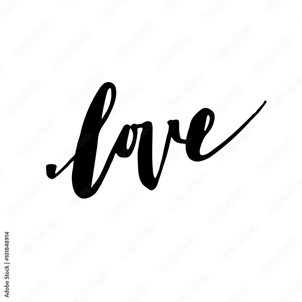 Inscription love, hand-drawn labels for greeting cards, wedding invitations design, photo overlays. Modern calligraphic handwritten background. Inscription love, hand-drawn labels for greeting cards, wedding invitations design, photo overlays. Modern calligraphic handwritten background.