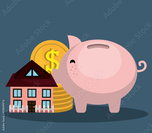 Bank and money investment 