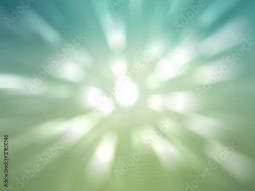 Bokeh light, shimmering blur spot lights on blue and green abstr