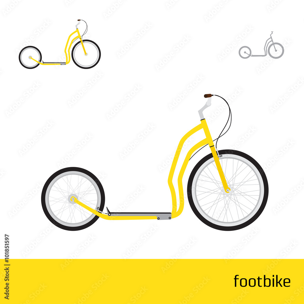 Naklejka premium vector bicycles of various types