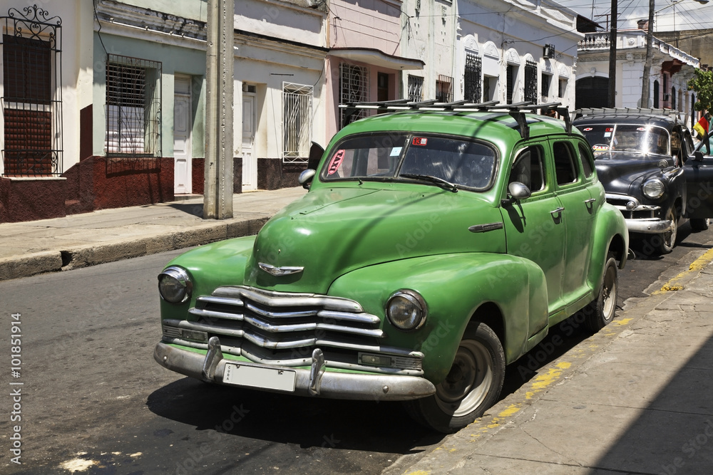 Old car in Cienfuegos. Cuba