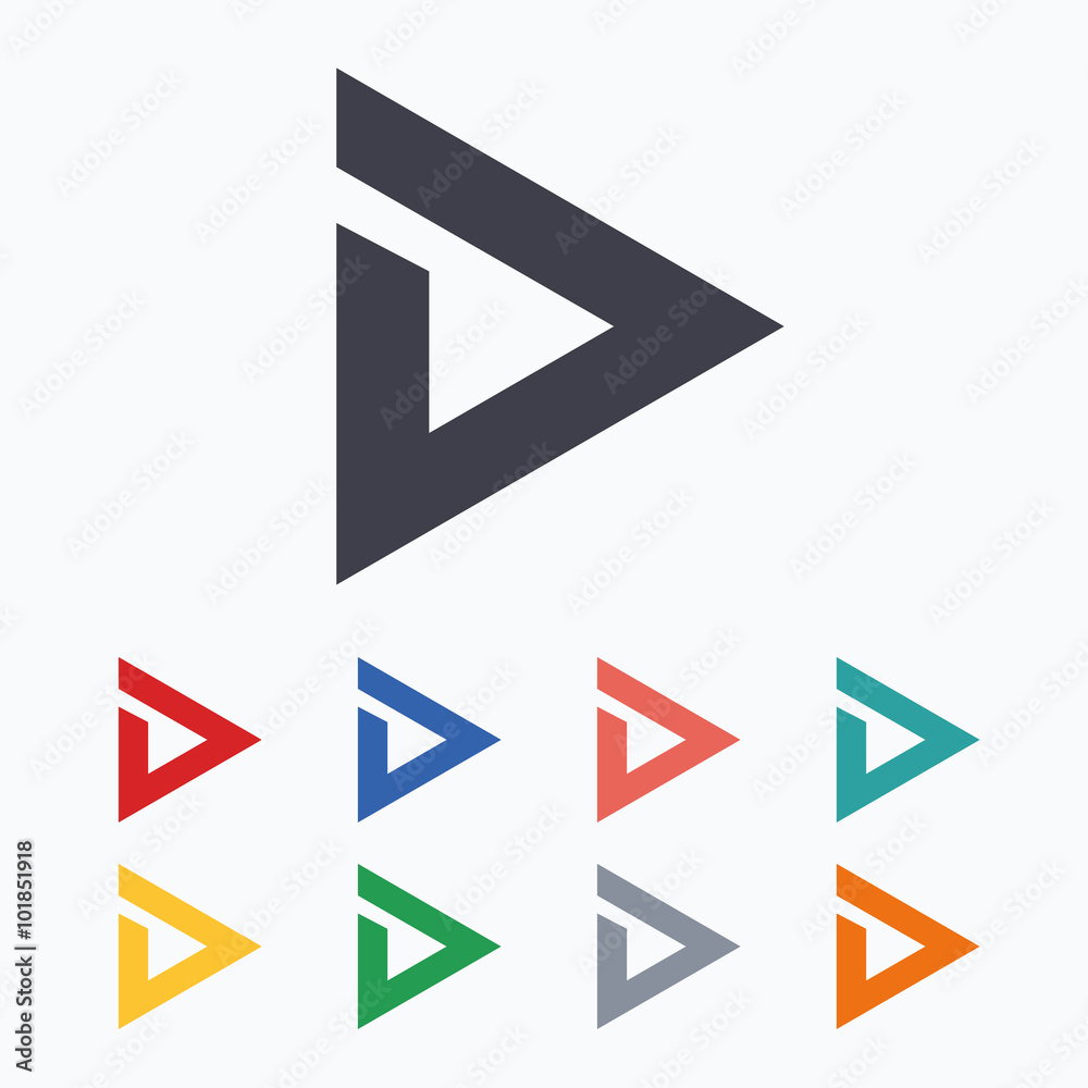 Arrow sign icon. Next button. Navigation symbol