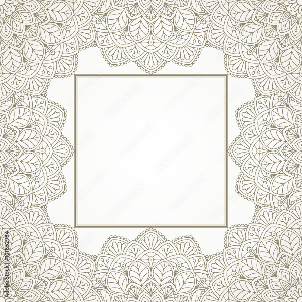 Floral oriental pattern. Floral oriental pattern.