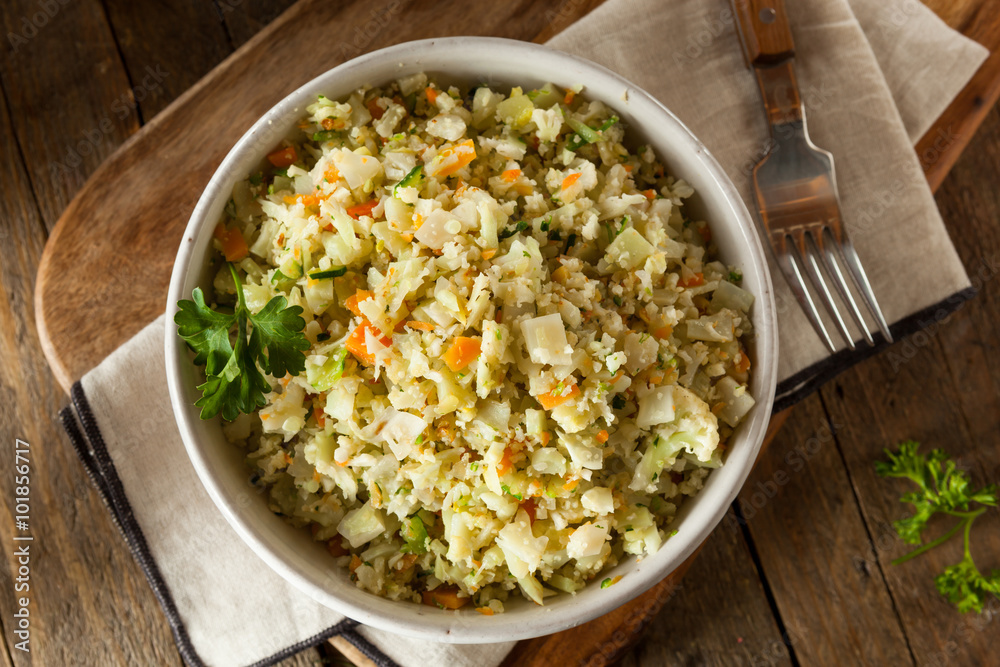 Fotografie Organic Paleo Cauliflower Rice