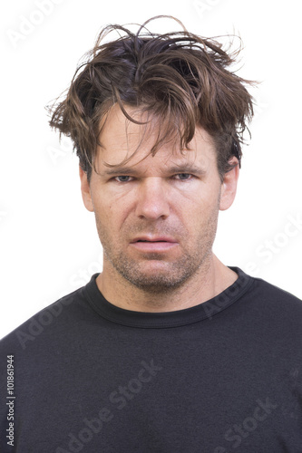 Slika na platnu Social outcast having bad hair day