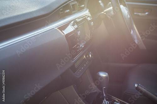 Detail of new modern car interior © SKT Studio