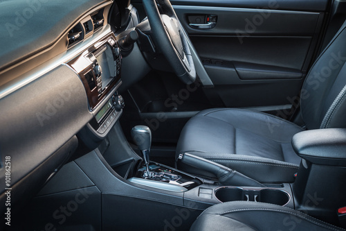 Detail of new modern car interior © SKT Studio