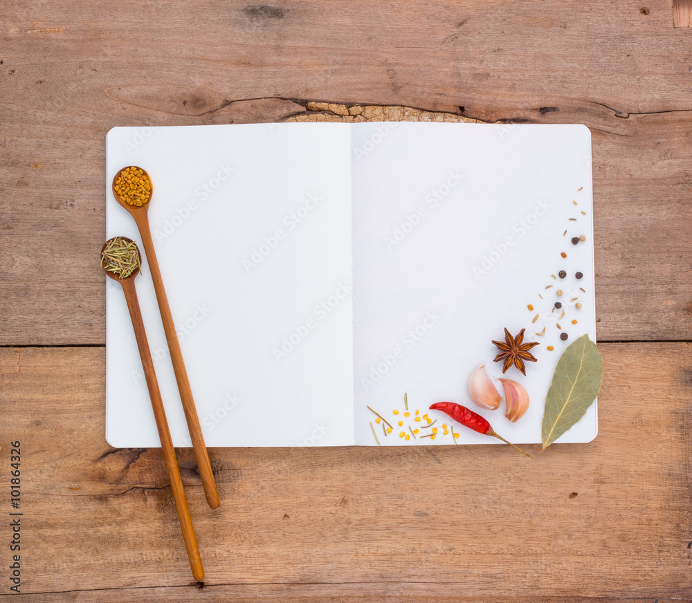 Note book that the device is equipped with cooking consists of a Stock ...