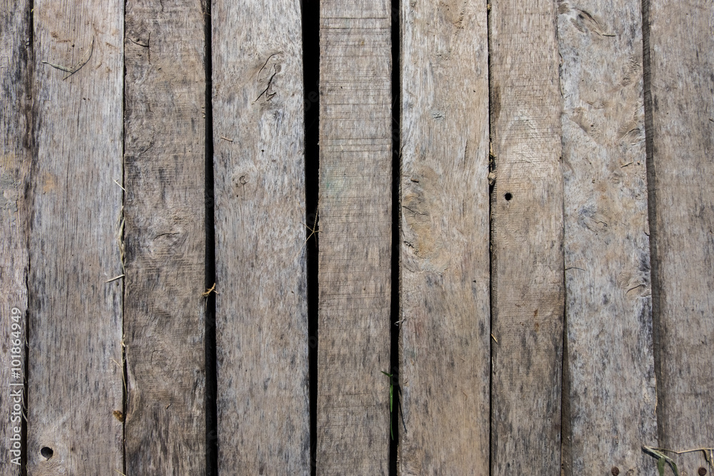 Naklejka premium Old wooden wall in Thailand