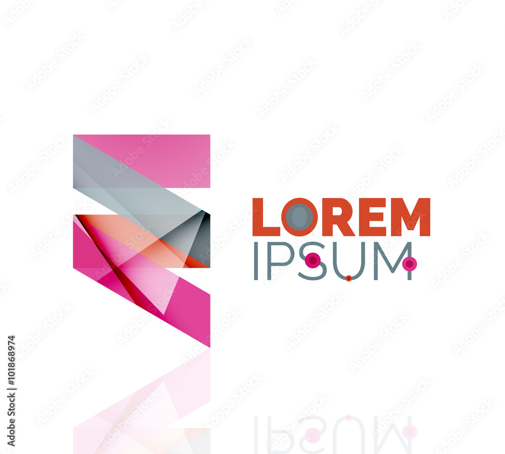 Logo, abstract geometric business icon Logo, abstract geometric business icon