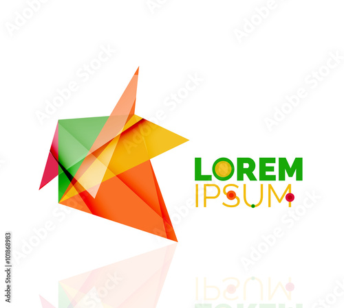 Free Download Logo, abstract geometric business icon - GFXLoad