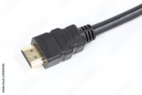 HDMI cable isolated on a white background
