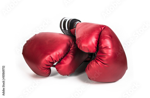 boxing gloves on a white background
