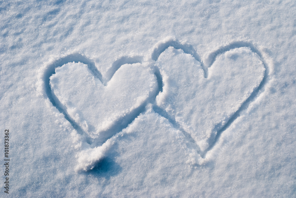 Two hearts side by side Two hearts side by side