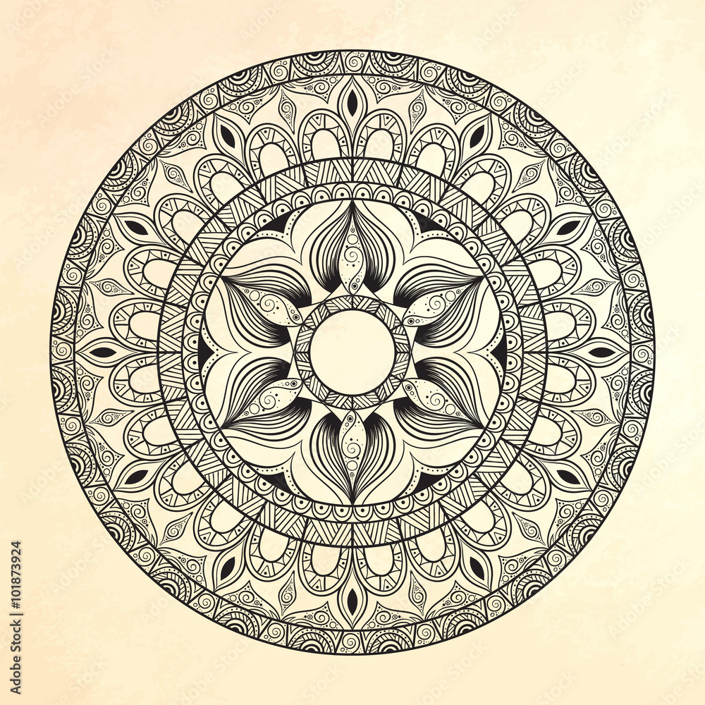 Mandala. Circle ornament. Mandala. Circle ornament.
