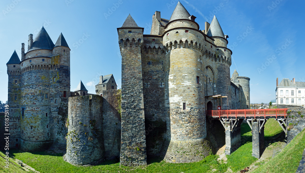 Medieval castle in the town of Vitre.