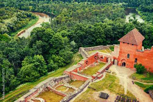 Ancient Turaida Castle in Sigulda, Latvia, , built in 12th century photo