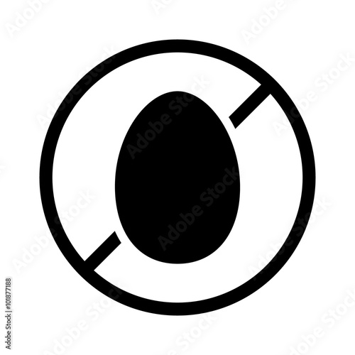 egg free or non egg food allergy product dietary label for apps and websites