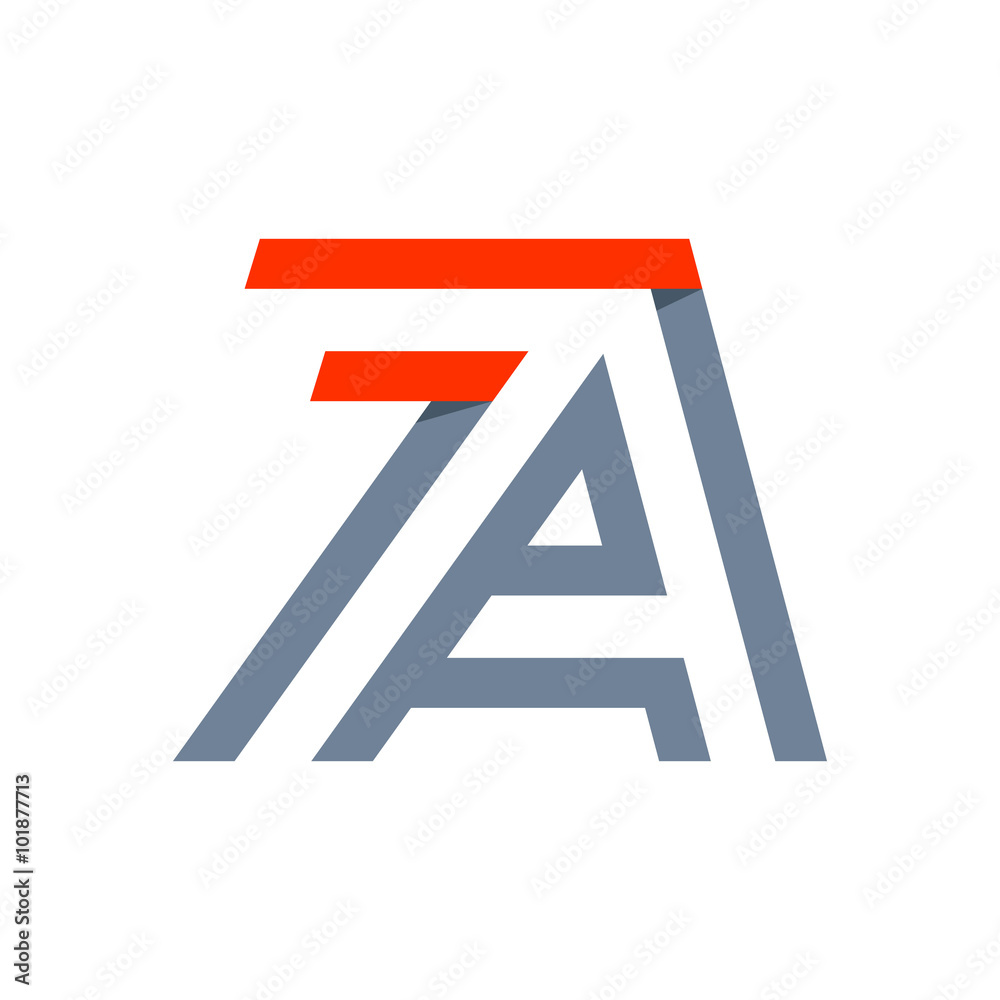 Letter A fast speed logo. Letter A fast speed logo.