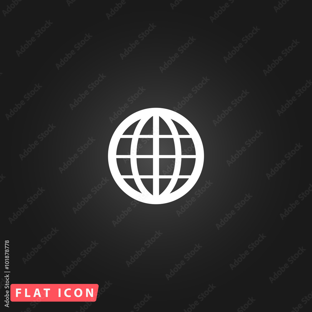 Earth Globe Emblem. Vector Earth Globe Emblem. Vector