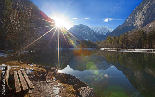 Der Bluntausee im Herbst photo