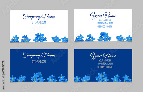Floral business card set