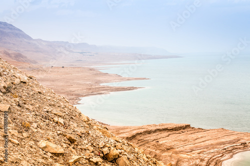 Dead sea coast at twilight, Israel © malajscy