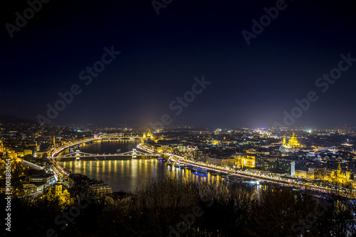 Nightscape of Budapest, Hungary, Europe