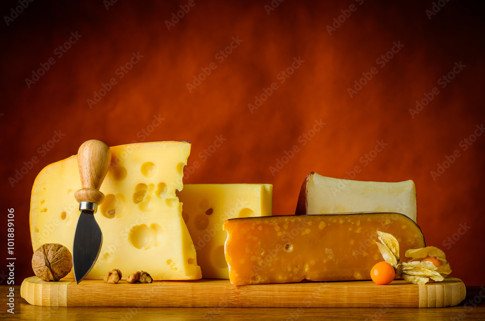 Yellow Swiss Emmental Cheese