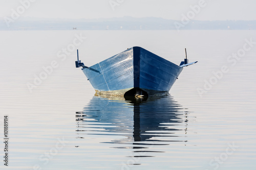 Pair of blue boats. / Lagoon 