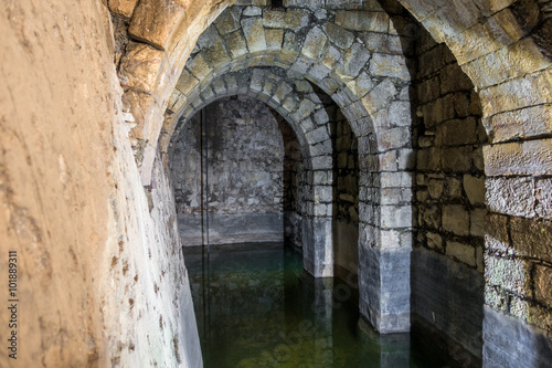 Roman underground cistern, Jerusalem, Israel © malajscy