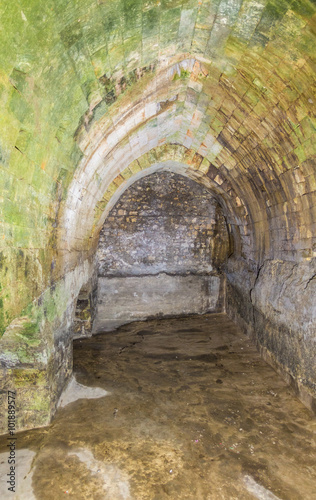 Roman underground cistern, Jerusalem, Israel photo