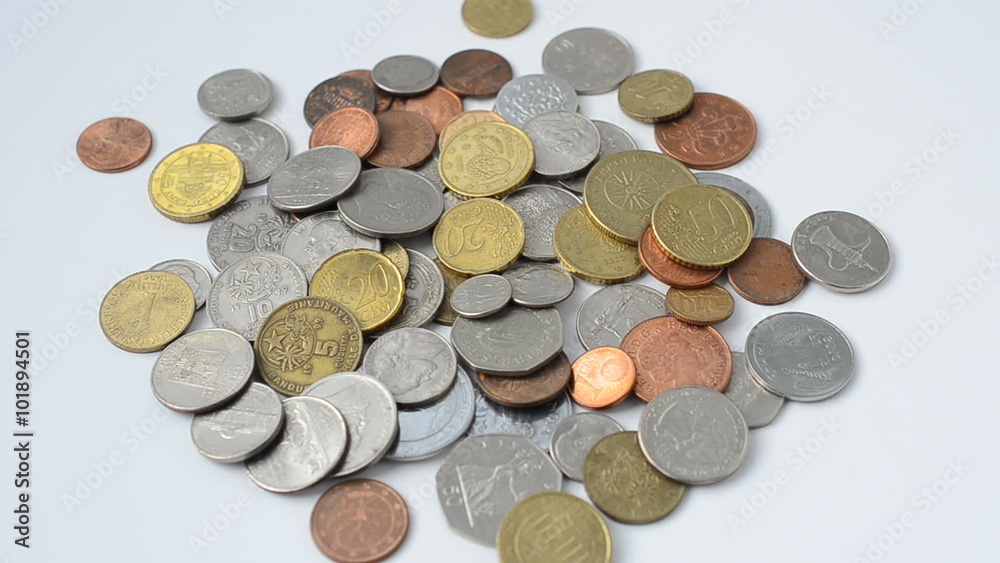 Coins of the different countries of the world. Coins of the different countries of the world.