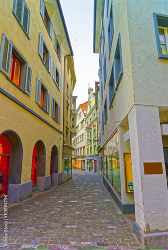 Street view on the Old City of Chur