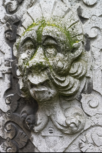 Stone Face Wall Sculpture in the Old Town of Solothurn